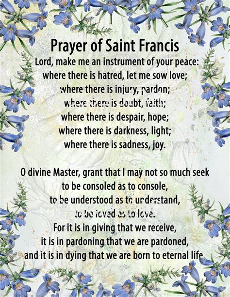 prayer of francis assisi words.